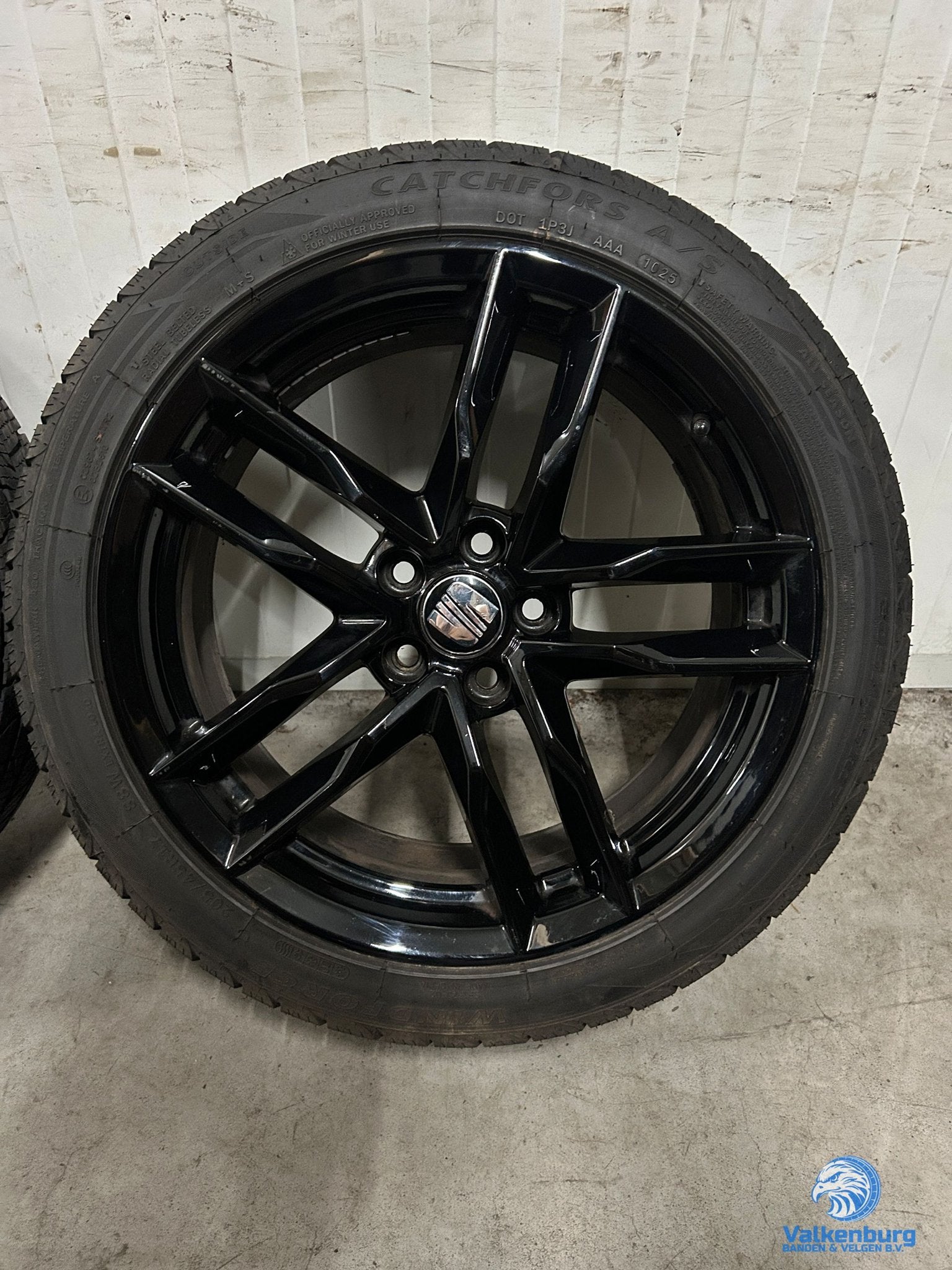 8mm! Originele Seat Ibiza 17 inch zwarte velgen 5x100 AllSea, Auto-onderdelen, Banden en Velgen, Gebruikt, -, -, Banden en Velgen