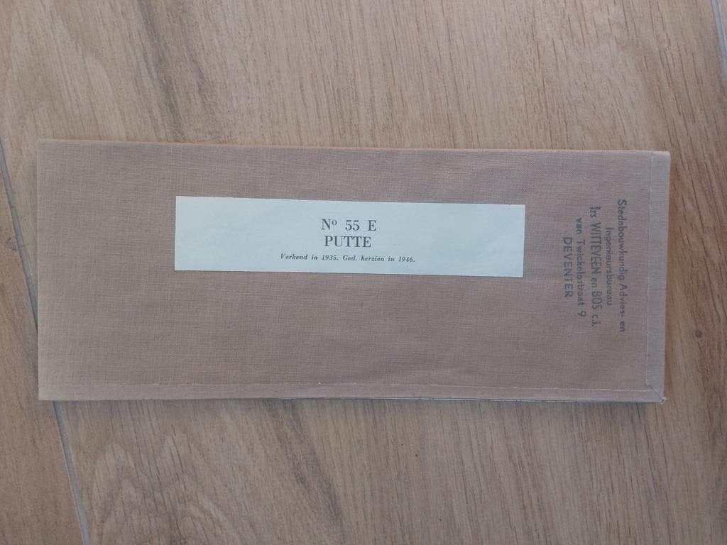 55E Putte St. Mariaburg Ekeren Berendrecht  Stafkaart 1947, Topografische Dienst Nederland, Ophalen of Verzenden, 1800 tot 2000