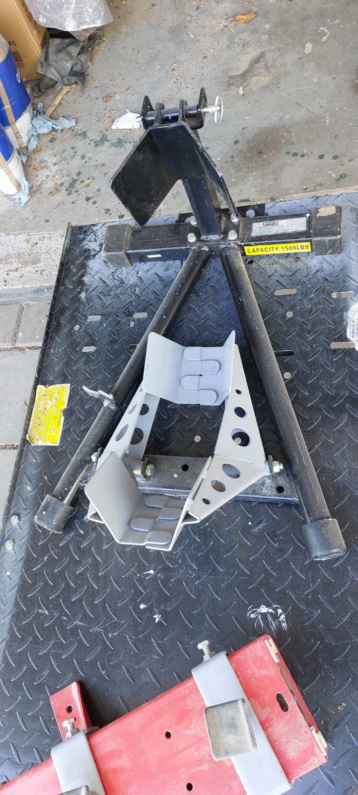 Motor heftafel met motorsteun en krik, Ophalen of Verzenden, Gebruikt