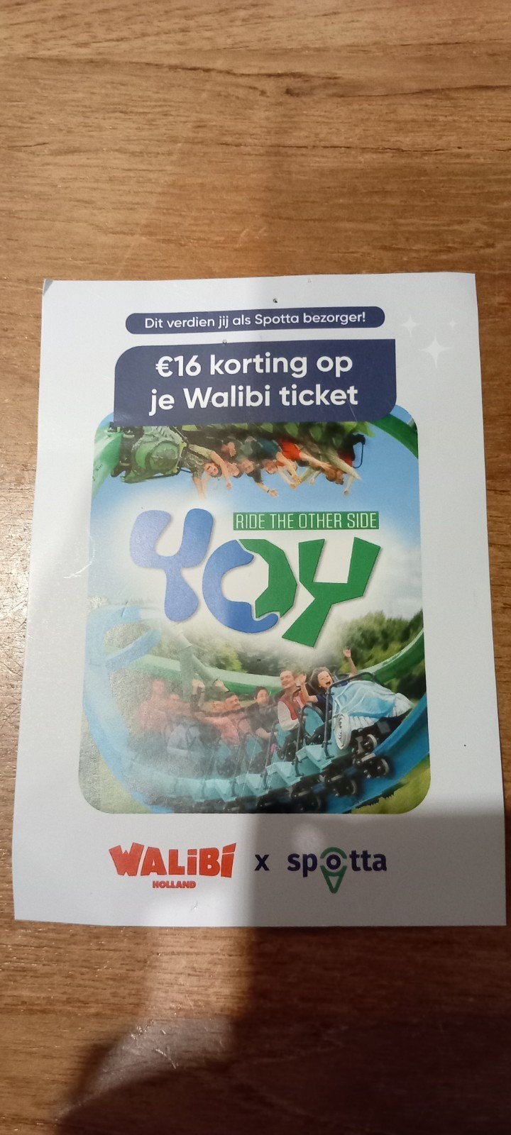 kortingskaart Walibi, Drie personen of meer, Kortingskaart