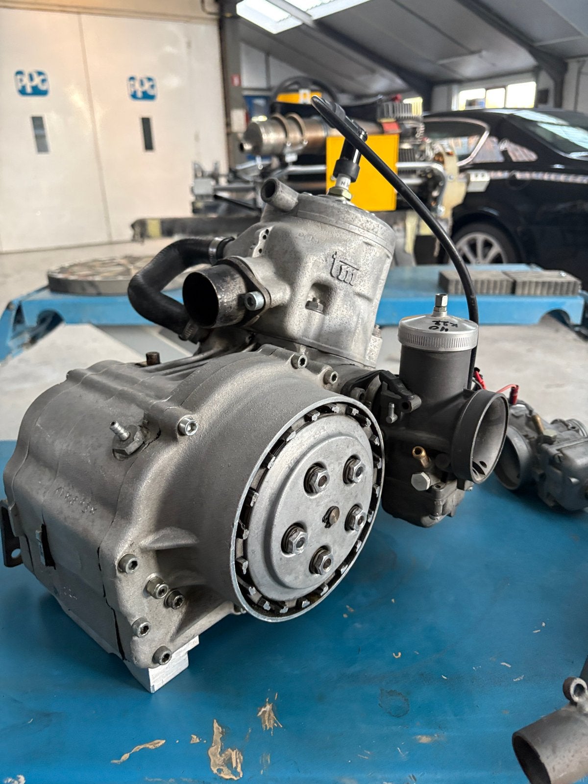 TM KV95 125cc, Ophalen, Kart