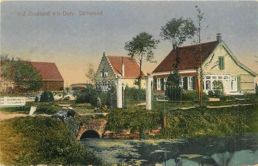 380-767-023 Dirksland  Zuidkant v h Dorp, Verzamelen, Verzenden, Voor 1920, Zuid-Holland
