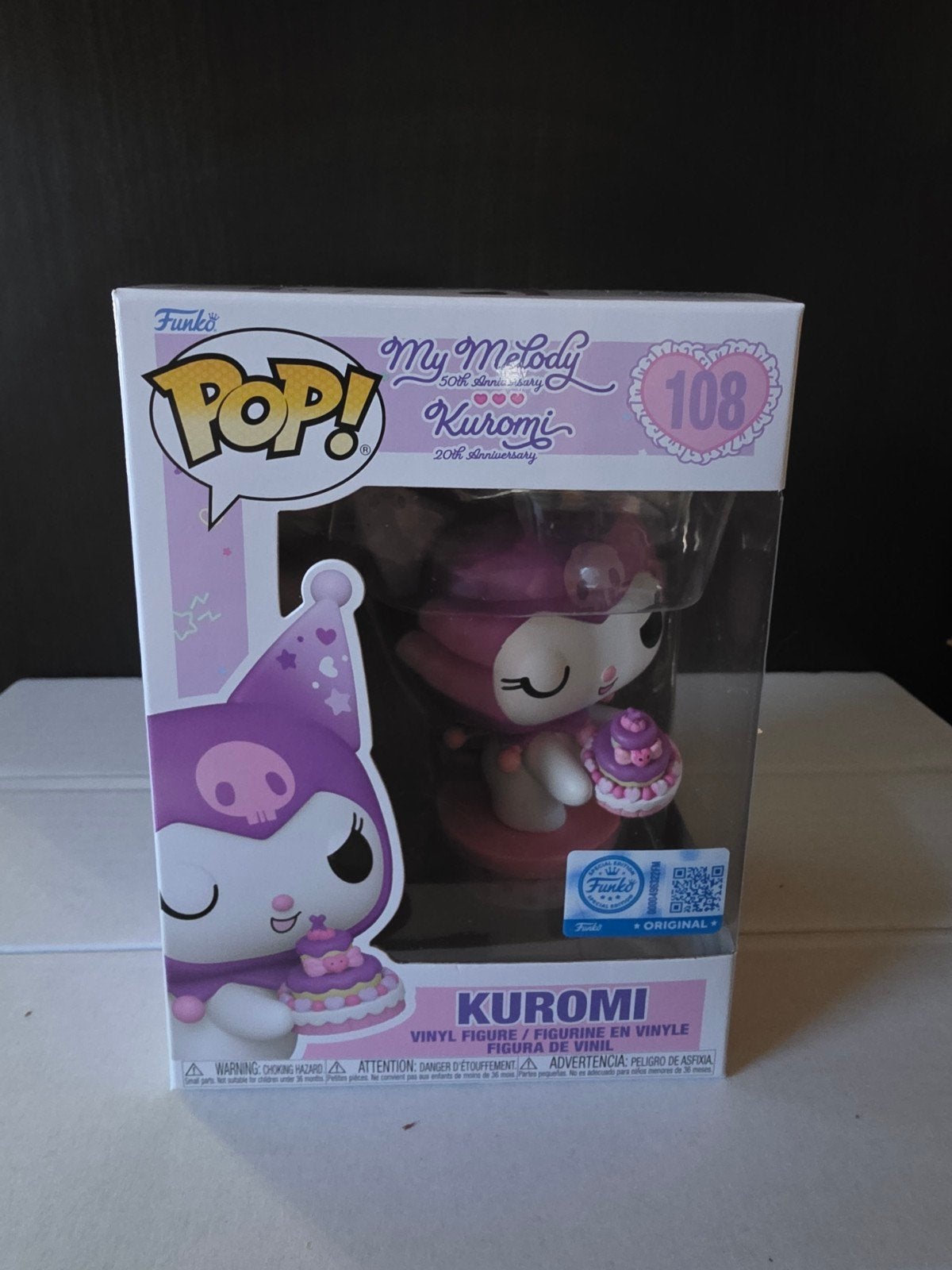 Funko Pop! My Melody Kuromi 20th Anniversary #108, Ophalen of Verzenden, Nieuw