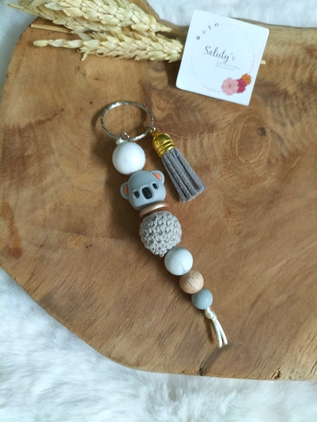 Nieuw • Sleutelhanger Koalabeer, Dier of Natuur, Nieuw, Ophalen of Verzenden, Saluty's kinder- en kraamcadeaus