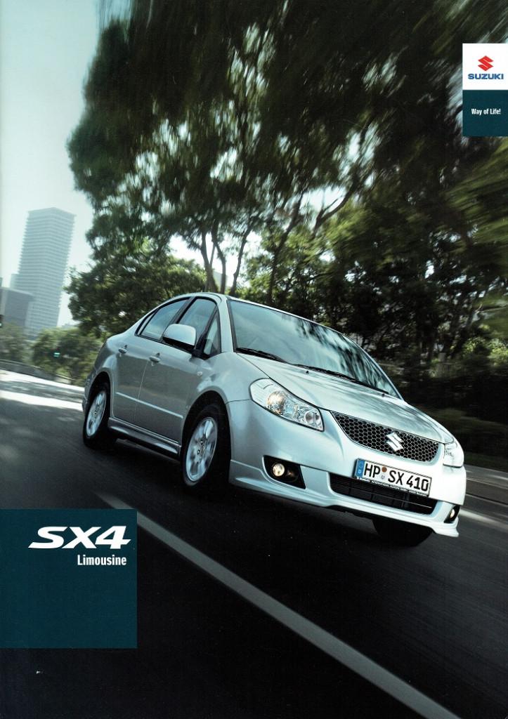 Folder Suzuki SX4 Limousine (Duitse uitgave - 2009), Verzenden, Gelezen, Overige merken
