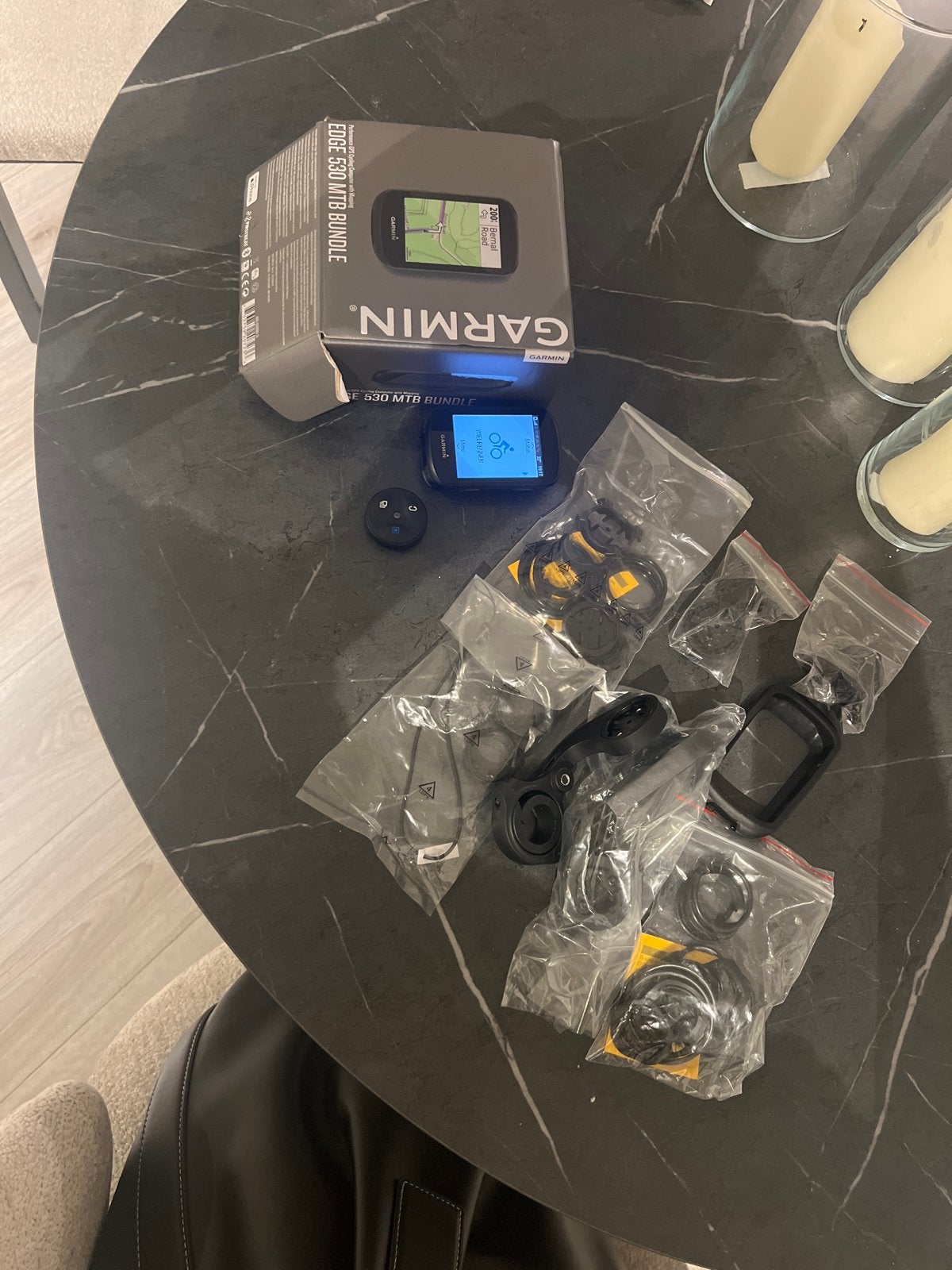 Garmin Edge 530 MTB Bundel GPS Fietscomputer, Ophalen of Verzenden, Cadanssensor, Zo goed als nieuw