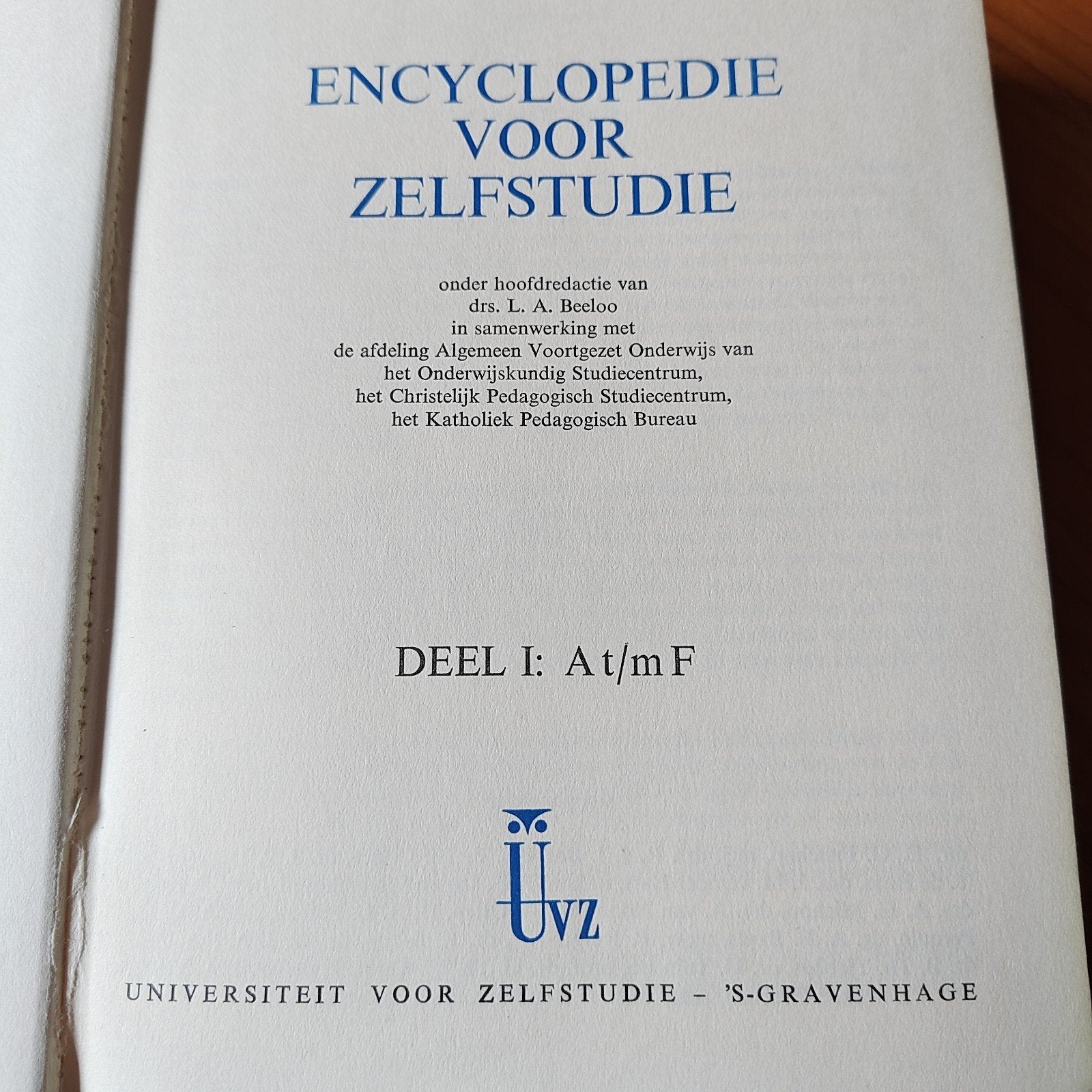 Encyclopedie voor Zelfstudie - Deel I: At/m F, Boeken, Ophalen of Verzenden, Zo goed als nieuw, Los deel, Algemeen