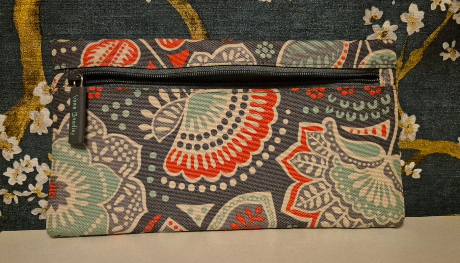 Vera Bradley Etui met Bloemenprint, Ophalen of Verzenden, Gebruikt, Overige kleuren, Softcase