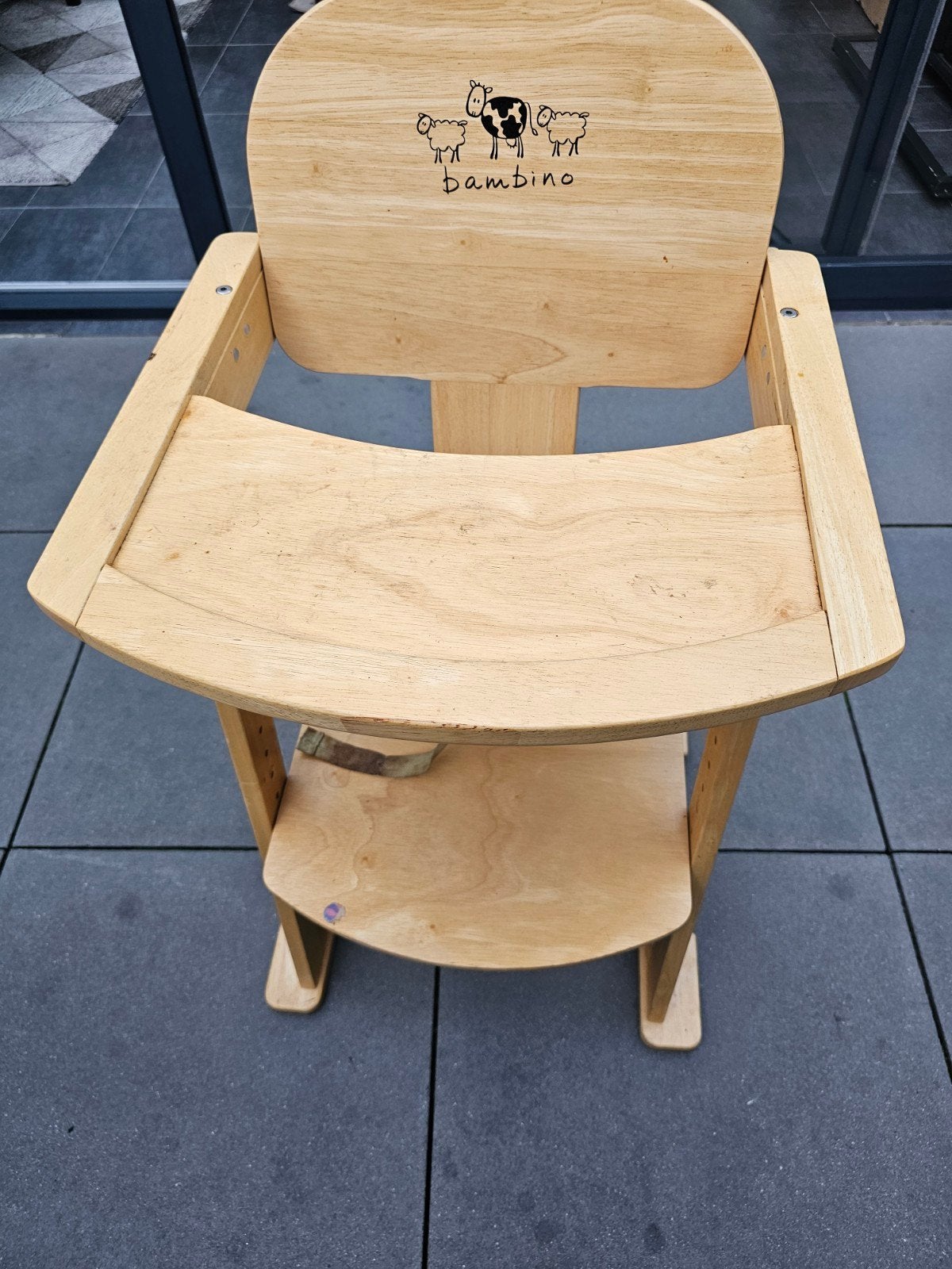 Bambino meegroeistoel/eetstoel van hout, Kinderen en Baby's, Ophalen, Nieuw, Meegroeistoel, Afneembaar eetblad