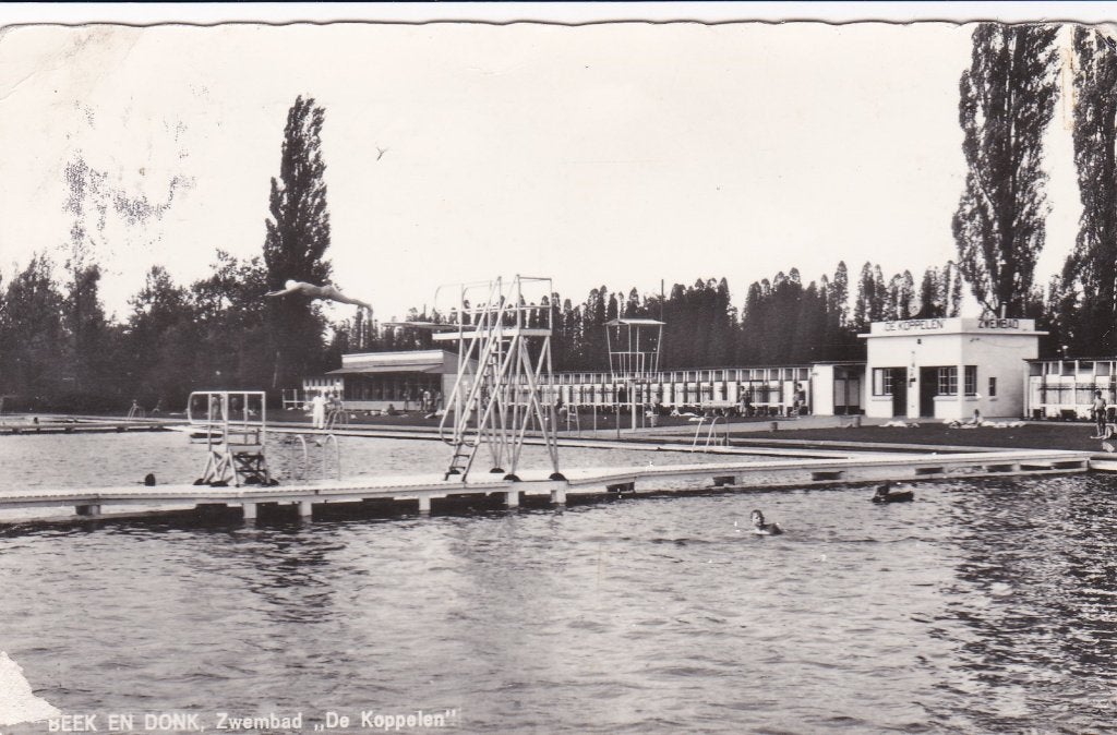 18833 Beek en Donk Zwembad De Koppelen 1966 Lieshout, Verzenden, 1960 tot 1980, Gelopen, Noord-Brabant
