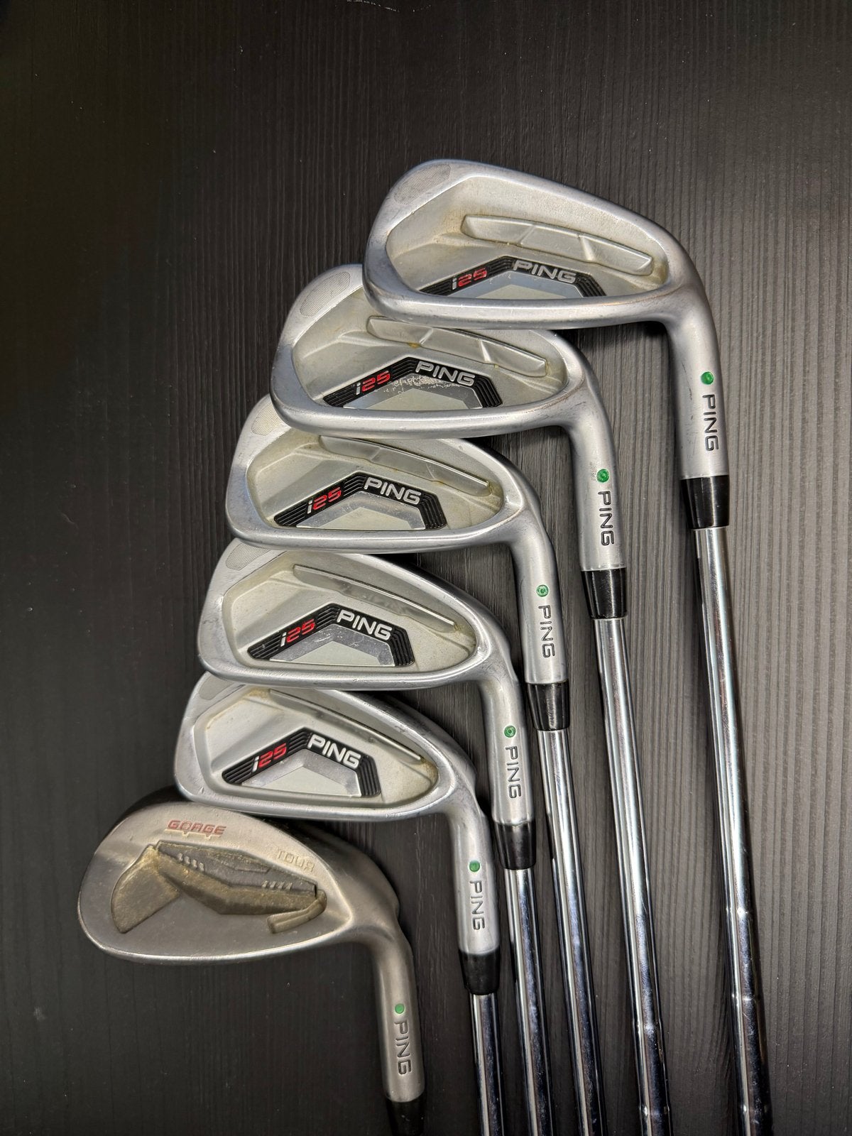 Ping i25 ijzerset (5-9,) en ping Gorge Tour 56 wedge, Sport en Fitness, Golf, Ophalen of Verzenden, Gebruikt, Set, Ping