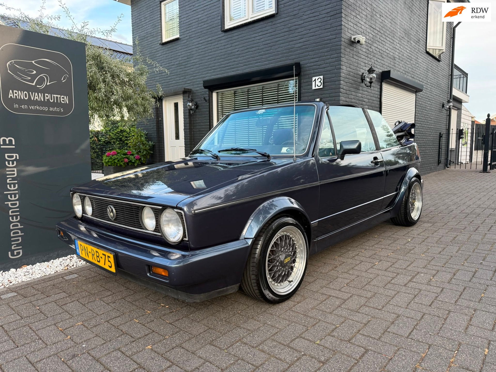 Volkswagen Golf Cabriolet 1.8 quartett /BBS /Belastingvrij, Voorwielaandrijving, 4 cilinders, Cabriolet, Blauw