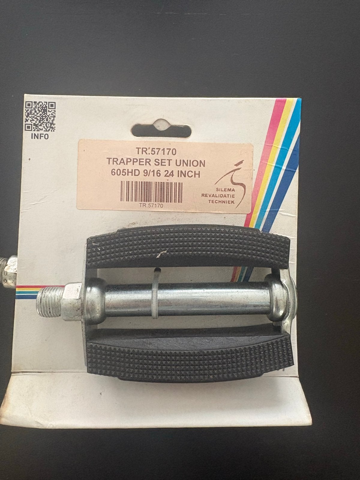 Nieuwe Trapper Set Union 605HD Pedalen 9/16 inch as 24 inch, Ophalen of Verzenden, Nieuw, Crankstel of Pedalen