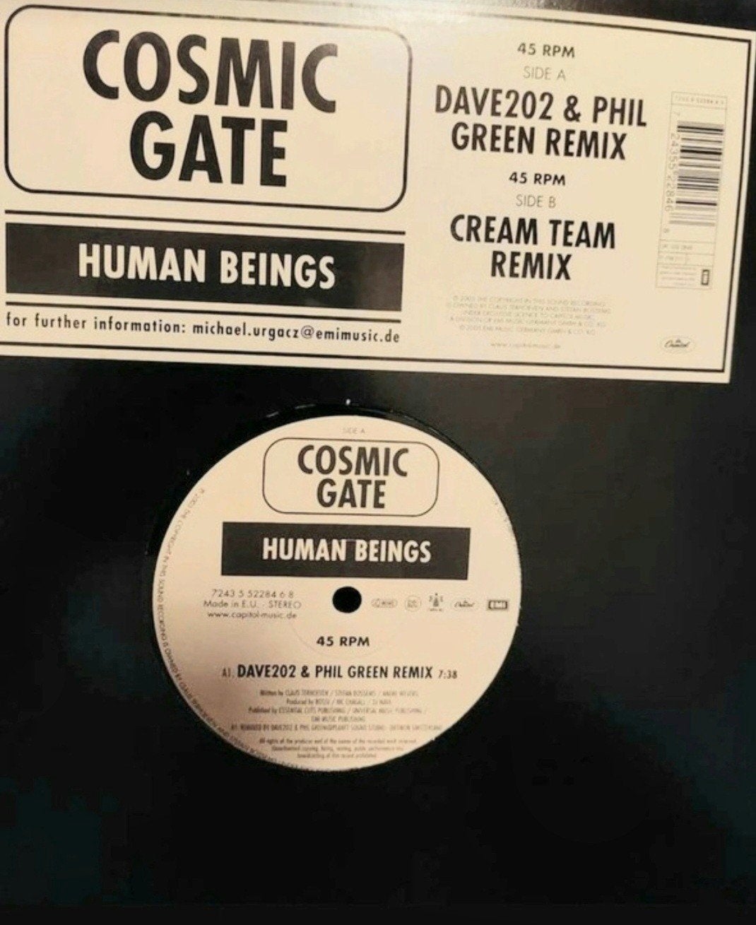 Cosmic Gate - Human Beings (Vinyl, 45 RPM), Cd's en Dvd's, LP, Gebruikt, Trance, Ophalen of Verzenden