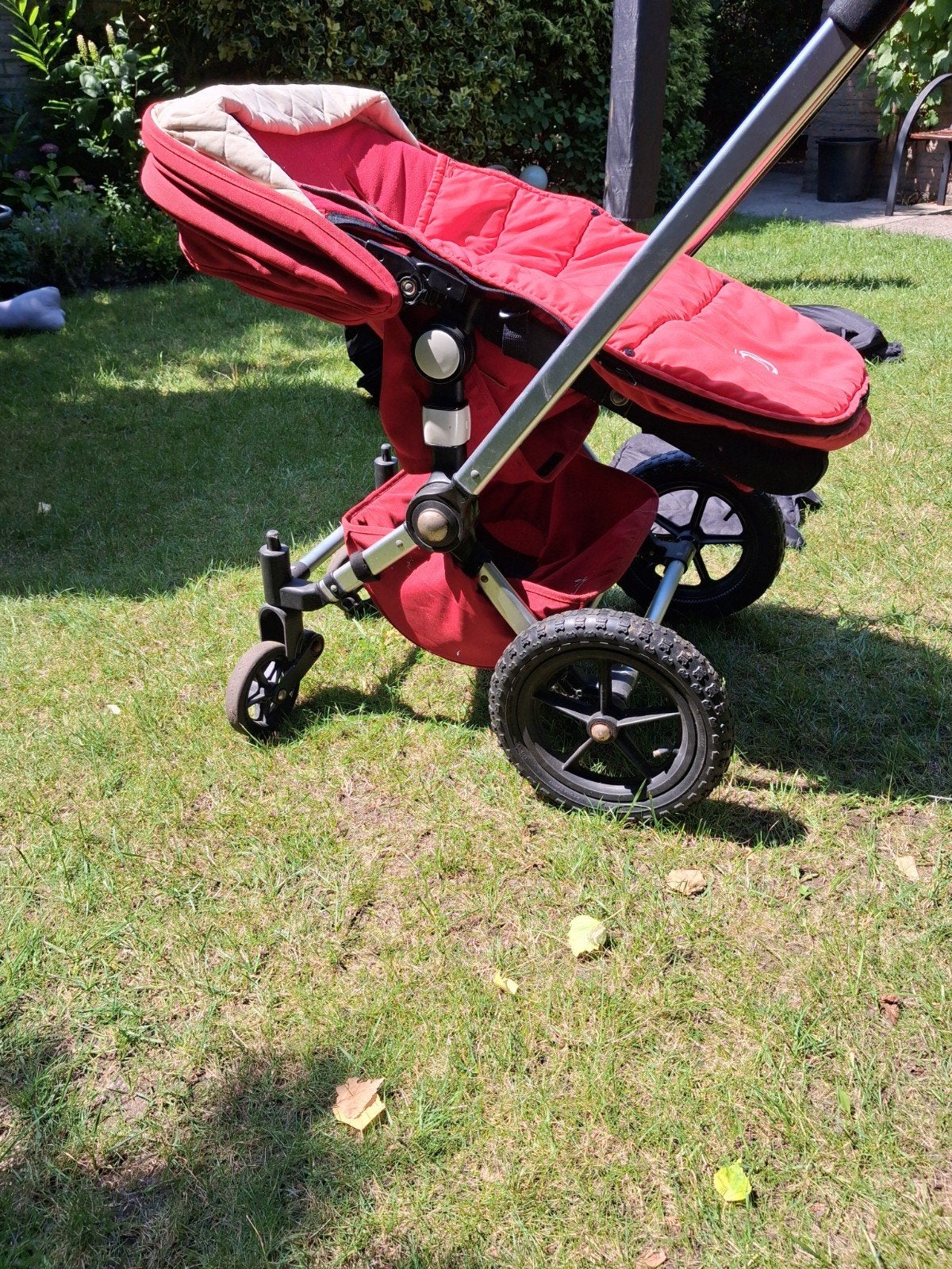 Bugaboo Cameleon kinderwagen - Rood, Ophalen of Verzenden, Gebruikt, Bugaboo, Verstelbare duwstang