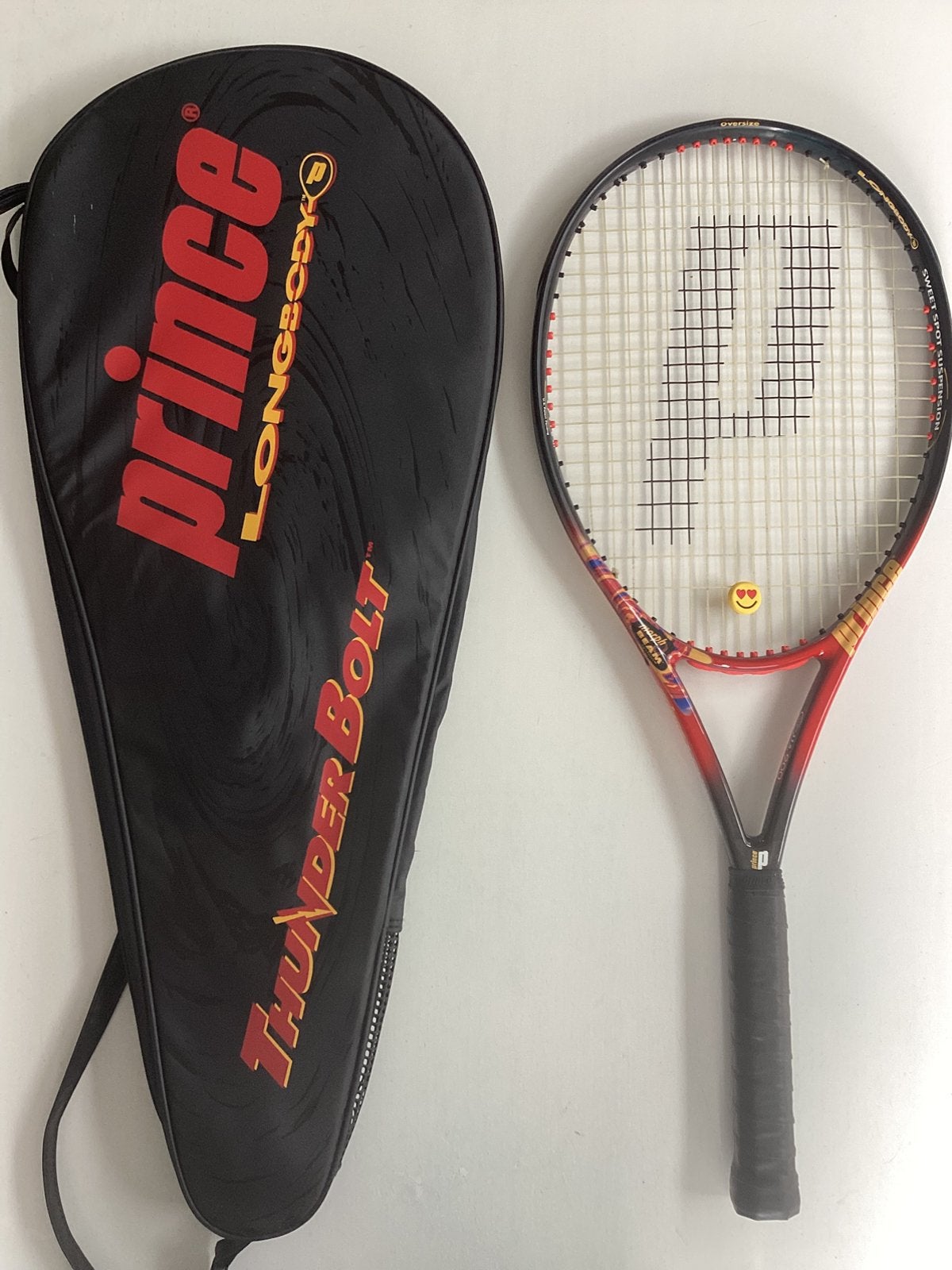 Mooi Prince ThunderBolt tennisracket (L4) + tennishoes., Sport en Fitness, Tennis, Ophalen, L4, Prince, Zo goed als nieuw