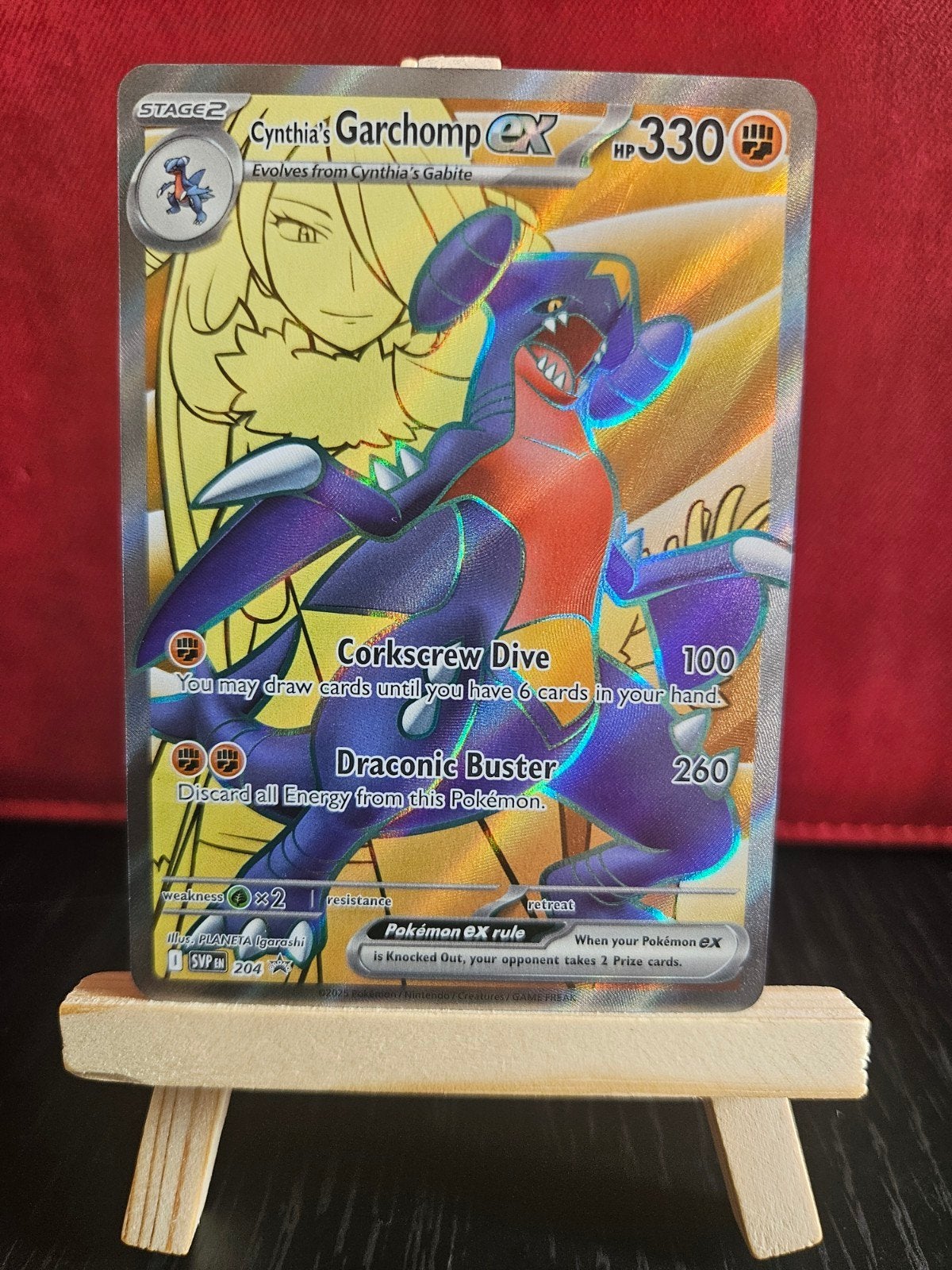 Cynthia's Garchomp ex, Ophalen of Verzenden, Zo goed als nieuw, Losse kaart