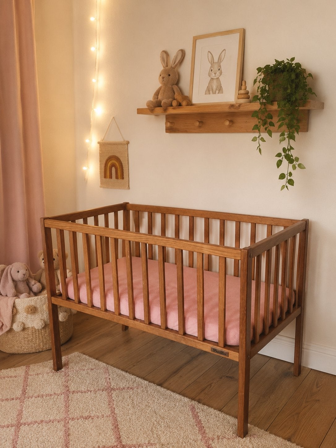 Woodies Wieg met matras, Aerosleep topper en hoeslakens, Kinderen en Baby's, Ophalen, Zo goed als nieuw, Wieg
