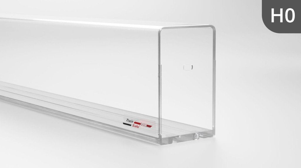 Train-Safe H0 buizen, stofdicht Plexiglas en ophang beugels, Overige merken, Gebruikt, Gelijkstroom of Wisselstroom, Overige typen