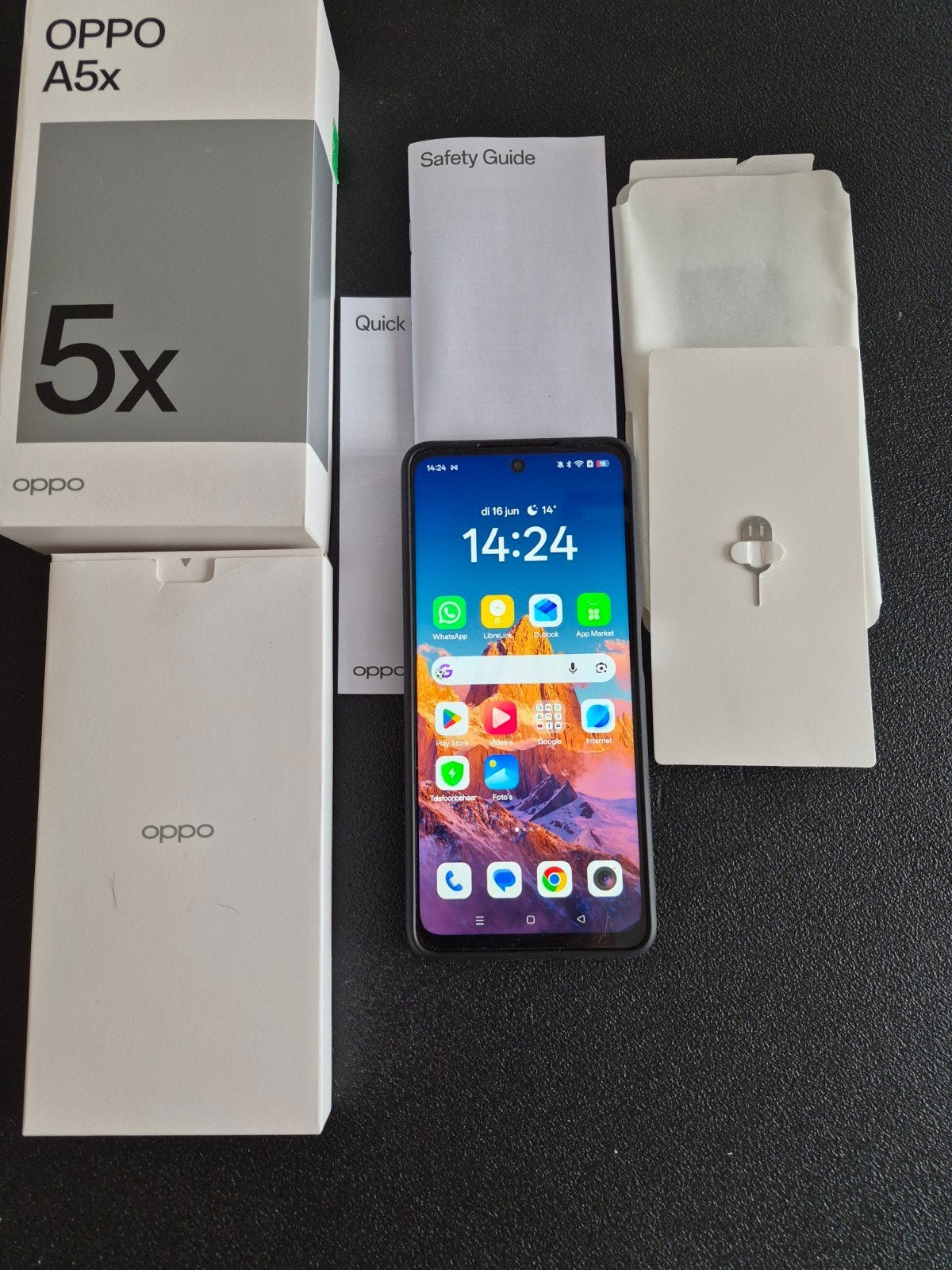 Oppo A5X zo goed als nieuw, compleet met aankoopbon, Overige modellen, Nieuw, Ophalen of Verzenden, Zonder simlock