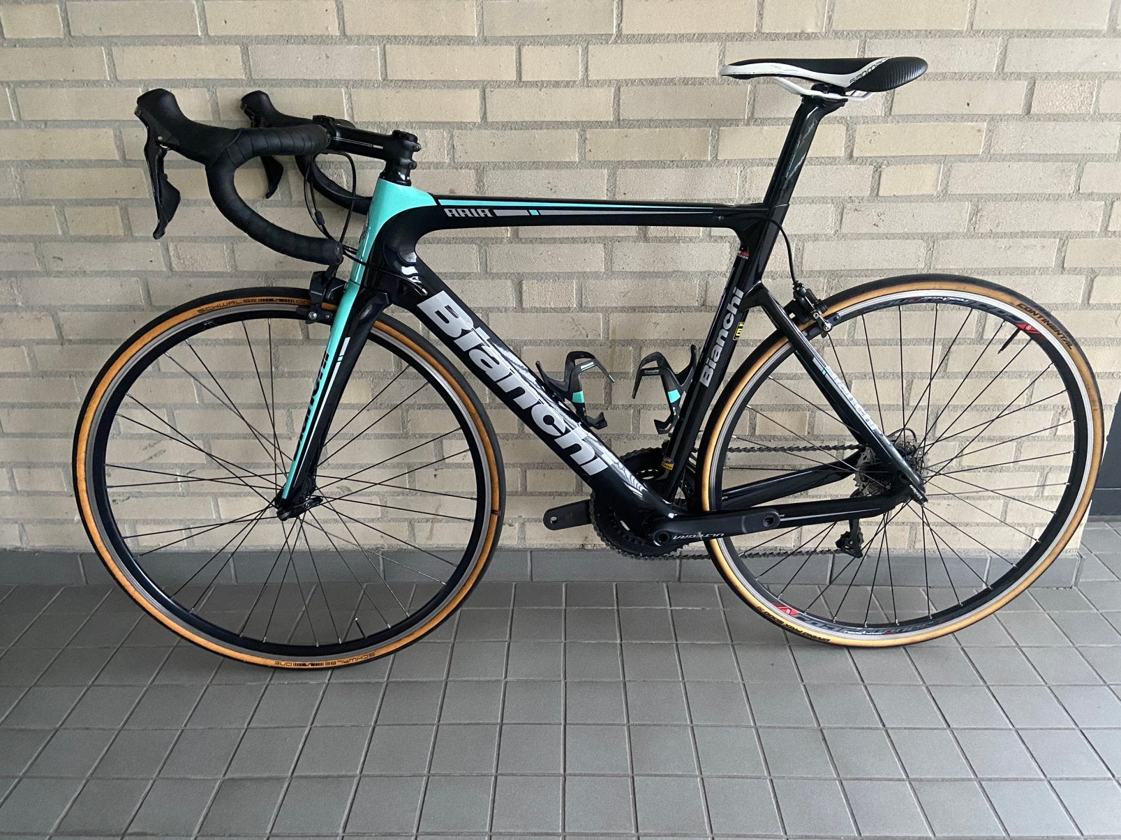 Bianchi Aria full carbon maat 57, Carbon, Zo goed als nieuw, Meer dan 20 versnellingen, 53 tot 57 cm