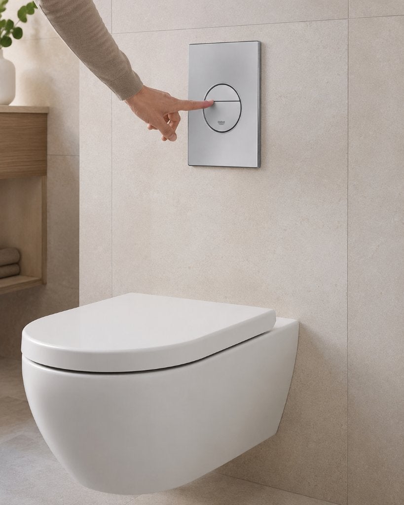 Grohe bedieningsplaat met dubbele spoelknop, ., Nieuw, Ophalen of Verzenden, .