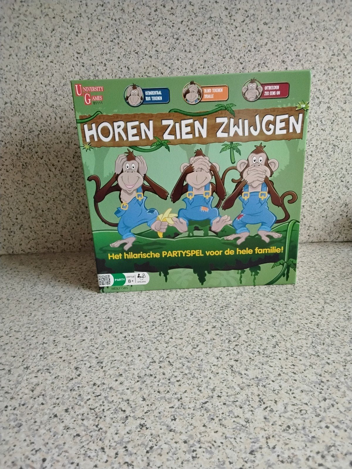 Horen Zien Zwijgen, Drie of vier spelers, Ophalen, Zo goed als nieuw