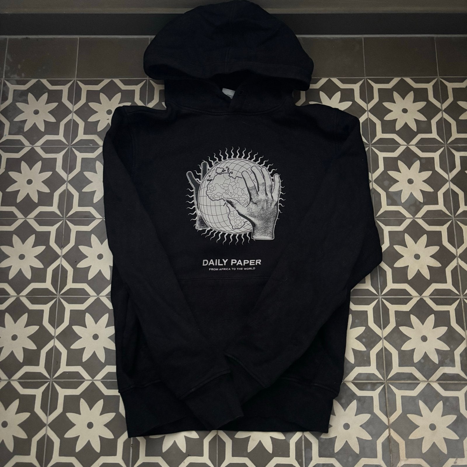 Daily Paper hoodie maat S, Ophalen of Verzenden, Zo goed als nieuw, Maat 46 (S) of kleiner, Zwart
