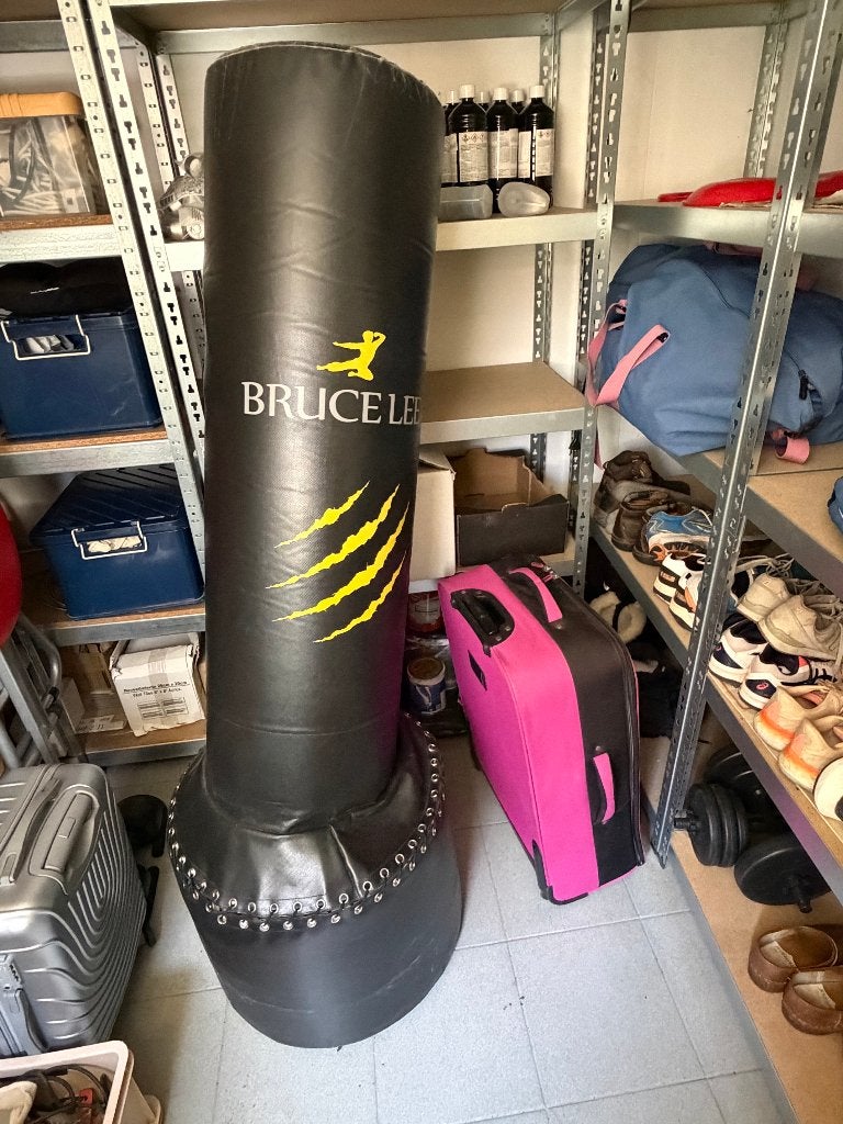 bokszuil bruce lee, Sport en Fitness, Boksen, Ophalen, Gebruikt, Boksbal