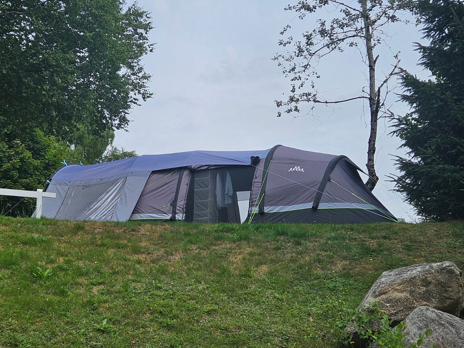 Obelink Columbia 5 easy air tunneltent PLUS extra luifel, Caravans en Kamperen, Tenten, Ophalen of Verzenden, Zo goed als nieuw