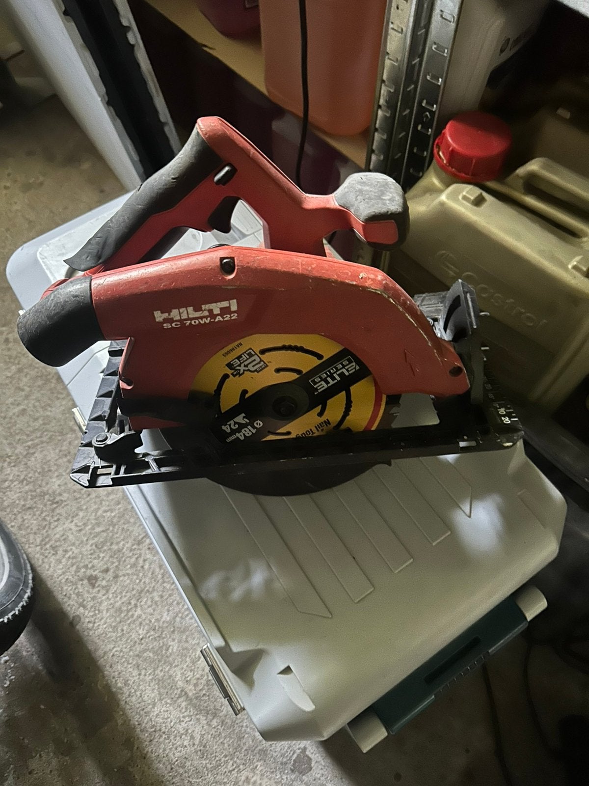 hilti sc 70w-a22, Gebruikt, Cirkelzaag, 70 mm of meer, Ophalen of Verzenden