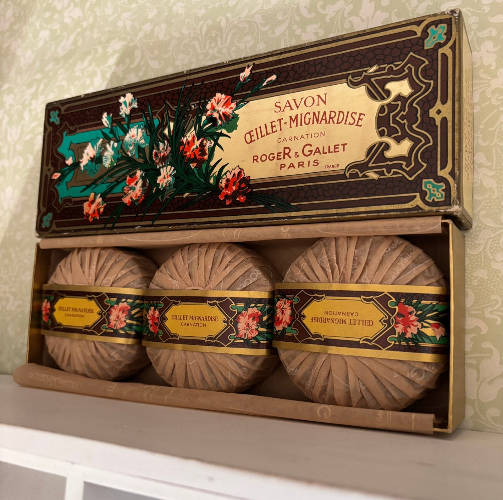 Vintage Roger & Gallet (Parijs) zeep/(gift)doos izgst, Ophalen of Verzenden