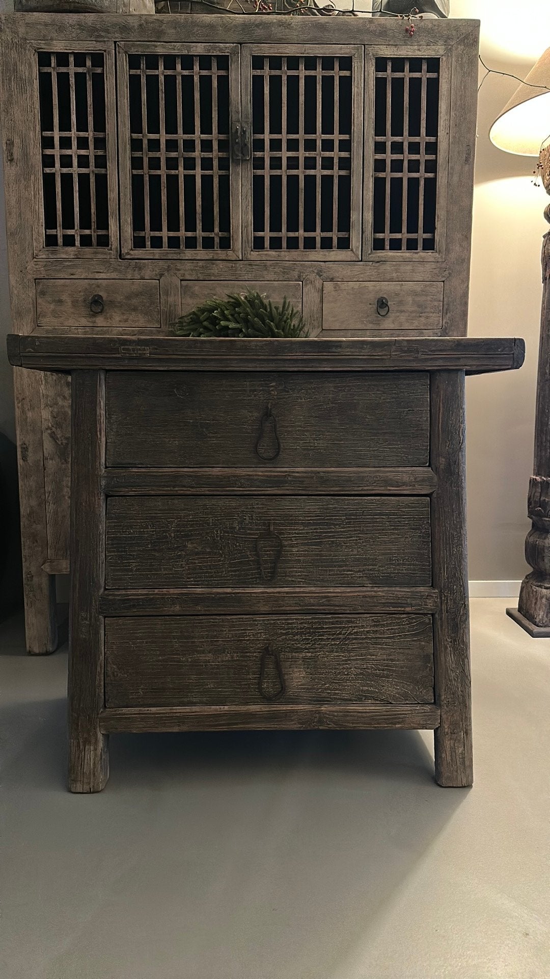 Elmwood Chinese Ladekast 90x43x83 cm, Ophalen
