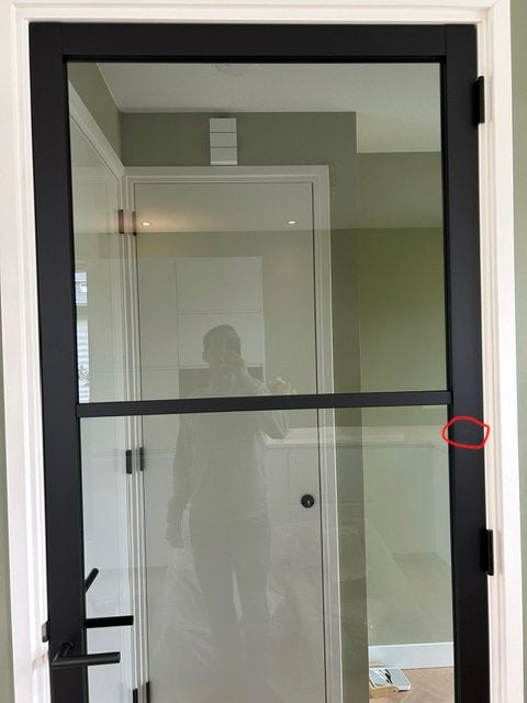 Nieuwe Svedex industriële zwarte stompe deur rookglas, Ophalen, 80 tot 100 cm, 215 cm of meer, Binnendeur