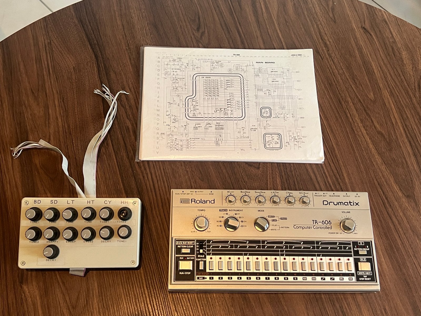 Roland TR-606 +  MOD, Ophalen, Zo goed als nieuw, Roland