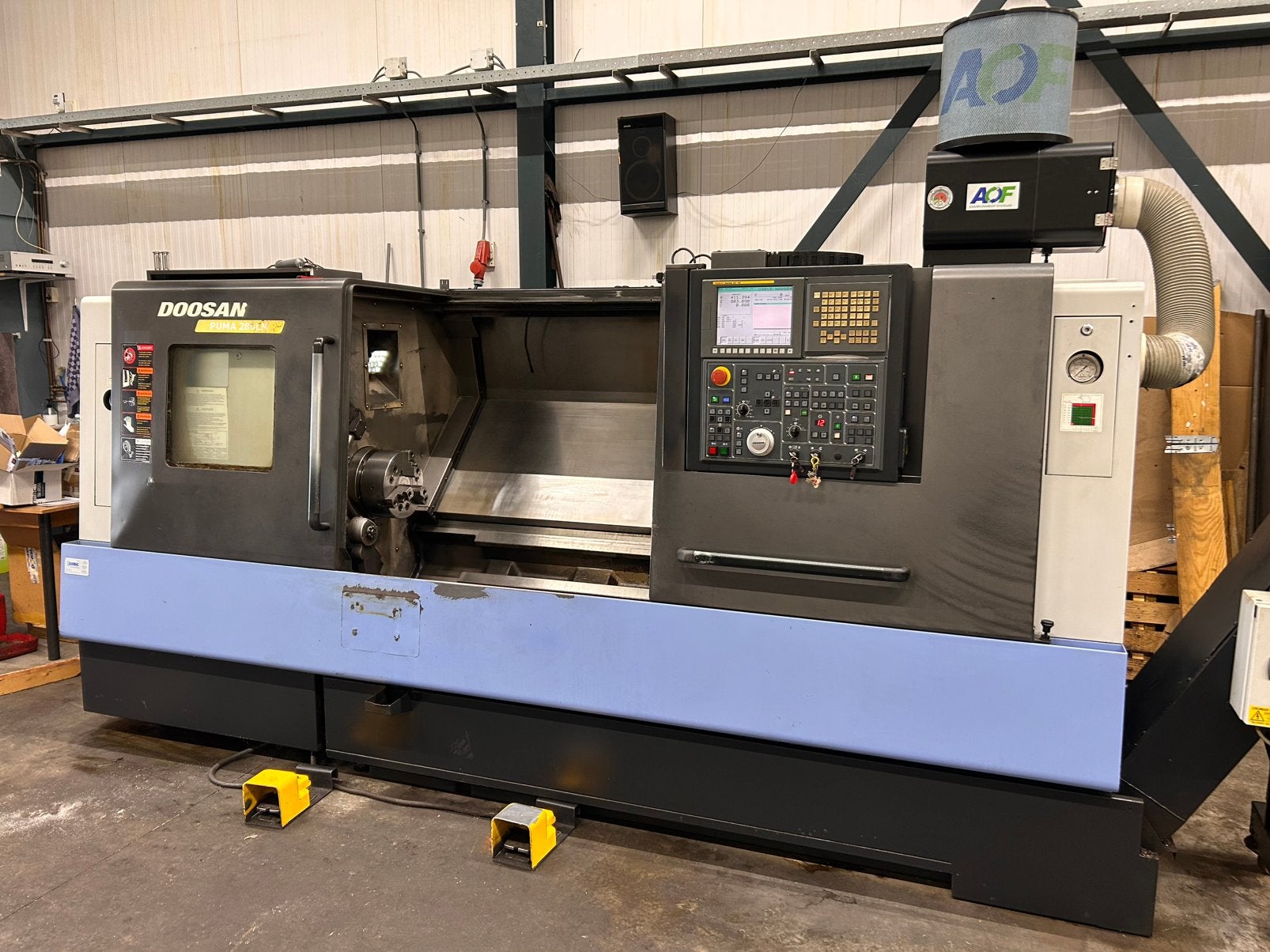 Doosan Puma 280LM CNC Draaibank, Doe-het-zelf en Verbouw, Ophalen, 1000 mm of meer, Zo goed als nieuw, Metaaldraaibank
