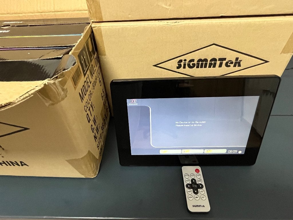 Partij Sigmatek digitale fotolijsten 10 stuks, Audio, Tv en Foto, Verzenden, Zo goed als nieuw, 8 tot 12 inch