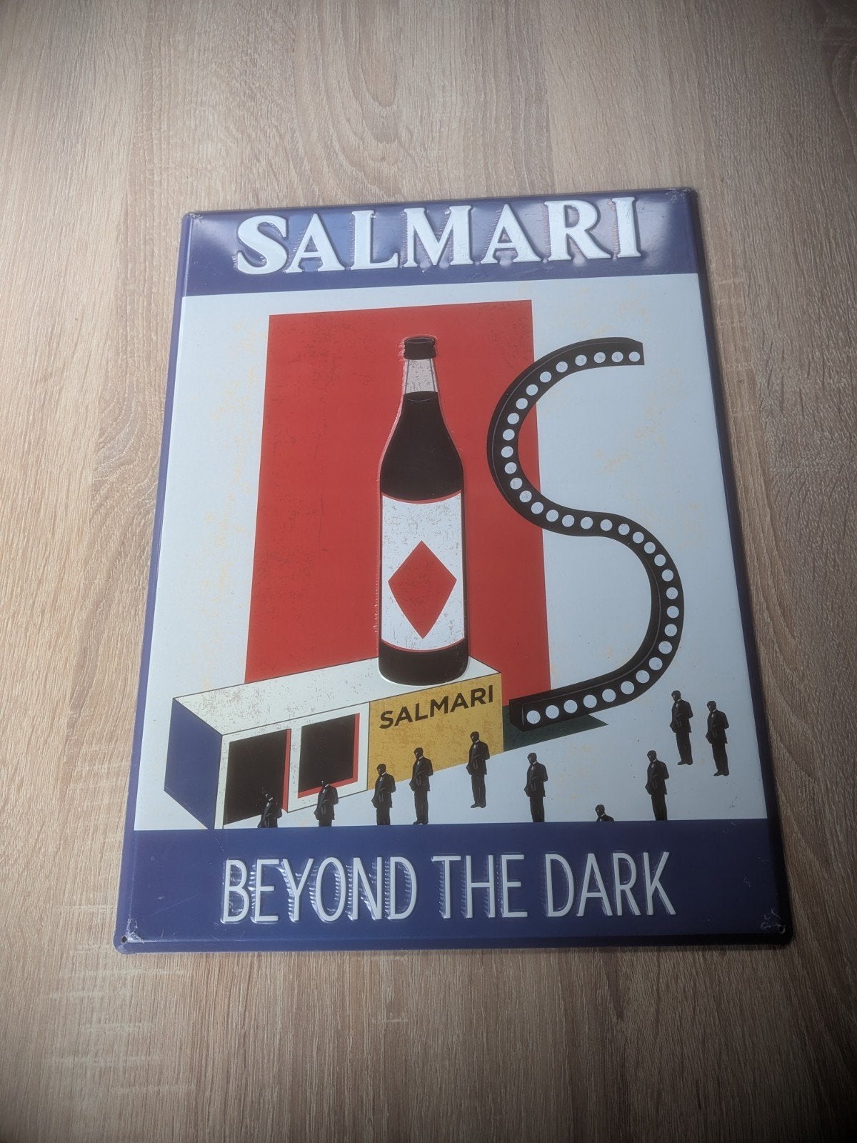 Salmari Reclamebord - Vintage Look Metalen Plaat, Ophalen of Verzenden, Zo goed als nieuw, Reclamebord