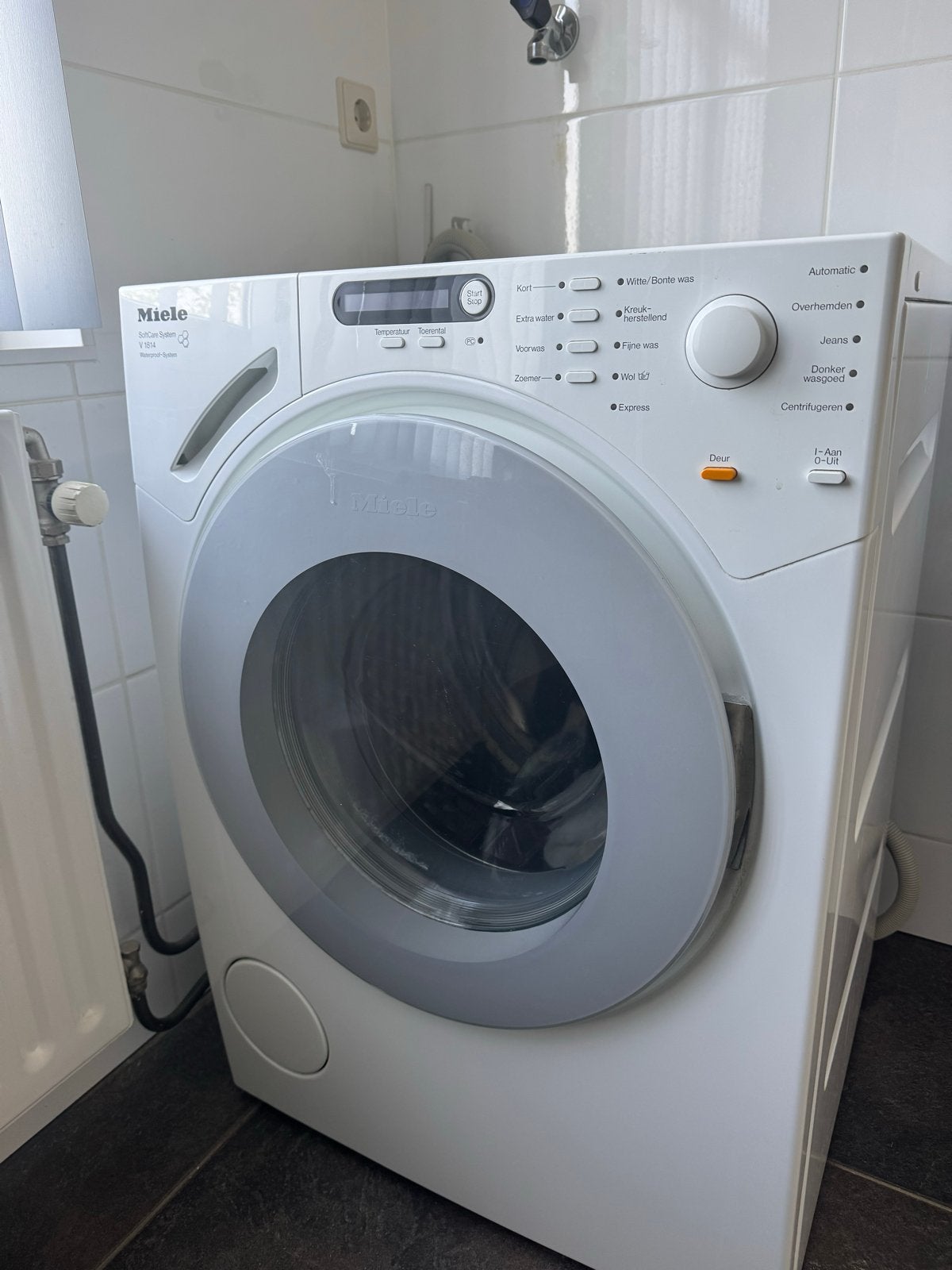 Miele SoftCare System V 1814 Wasmachine - Zo goed als nieuw, Ophalen, Zo goed als nieuw, Voorlader, Kort programma
