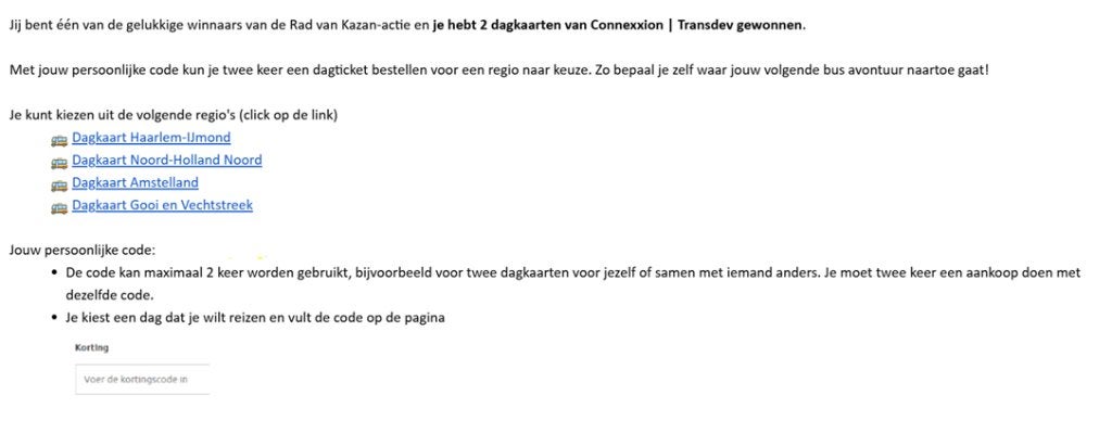 2 Connexxion | Transdev dagkaarten om weg te  geven, Twee personen, Bus, Metro of Tram, Nederland, Algemeen kaartje