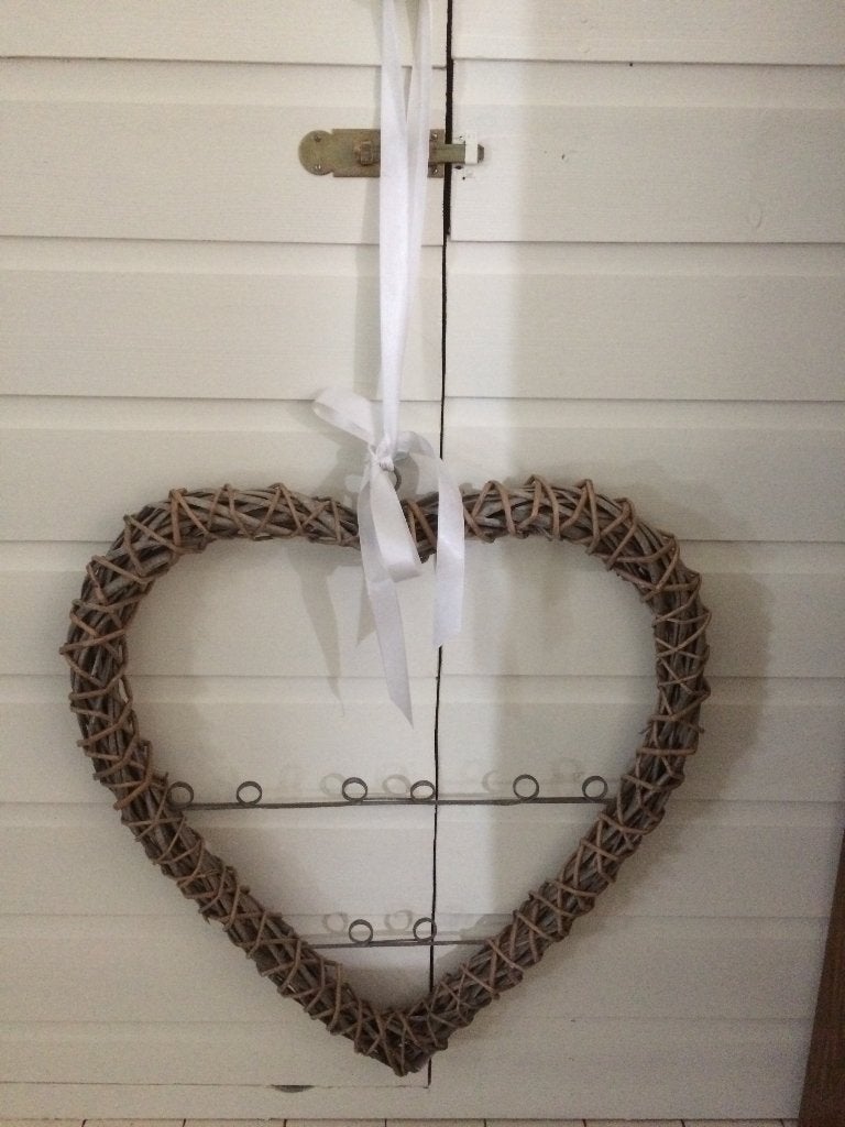 Mooi rotan hart voor foto`s/kaarten/notities., Ophalen of Verzenden, Zo goed als nieuw, Natuurlijk materiaal, Overige typen