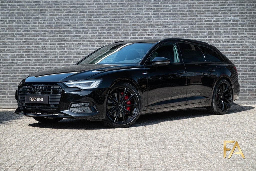 Audi A6 Avant 50 TFSI e quattro S Line Fullblack|21Inch|299P, Auto's, Audi, Automaat, Gebruikt, 4 cilinders, Plug-in hybride