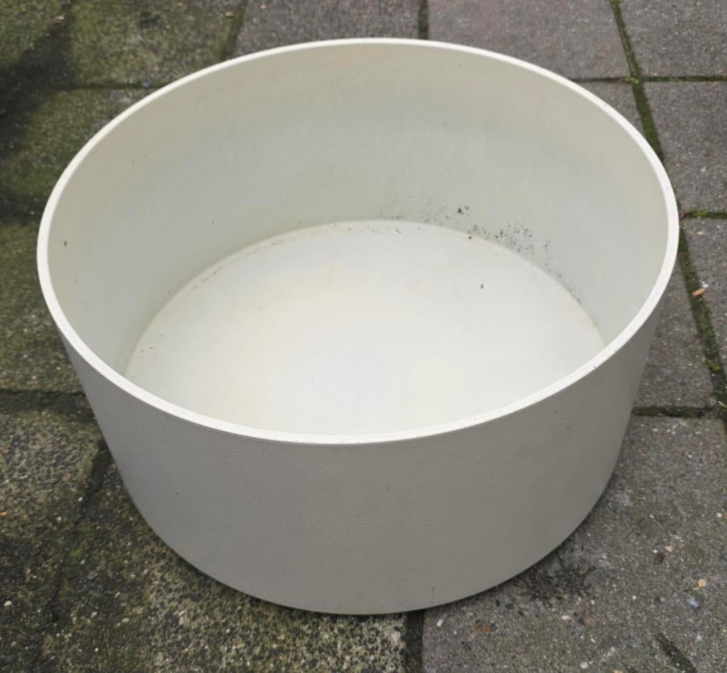 2 grote bloempotten, Tuin en Terras, Ophalen, Rond, Kunststof