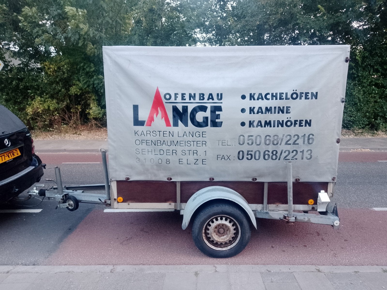 Enkelasser 750kg gesloten huif aanhanger inruil mogelijk, Auto diversen, Aanhangers en Bagagewagens, Ophalen of Verzenden