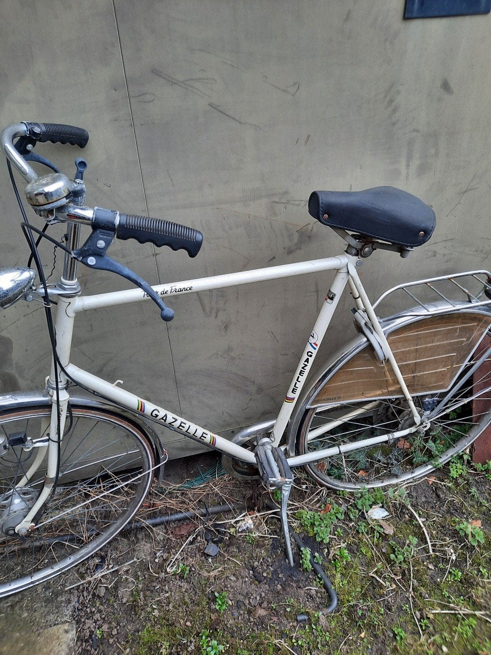 Vintage fiets gazelle, Ophalen