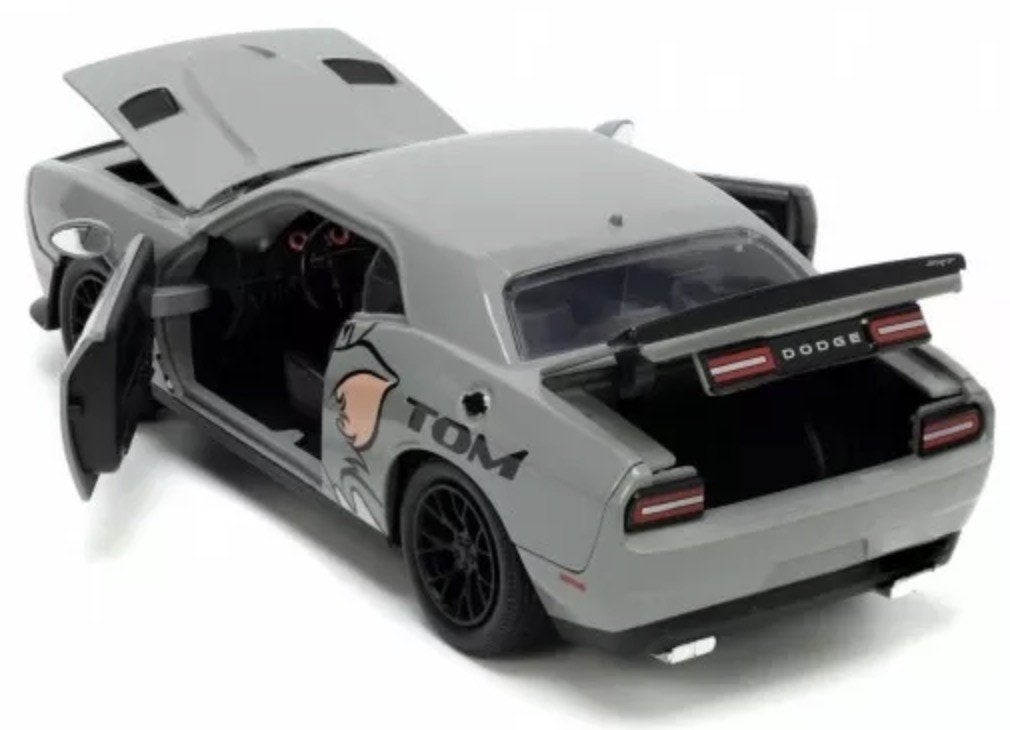 Sterk Afgeprijsd! Dodge Challenger 2015 + Tom & Jerry  1:24, Jada, Auto, Nieuw, Jada