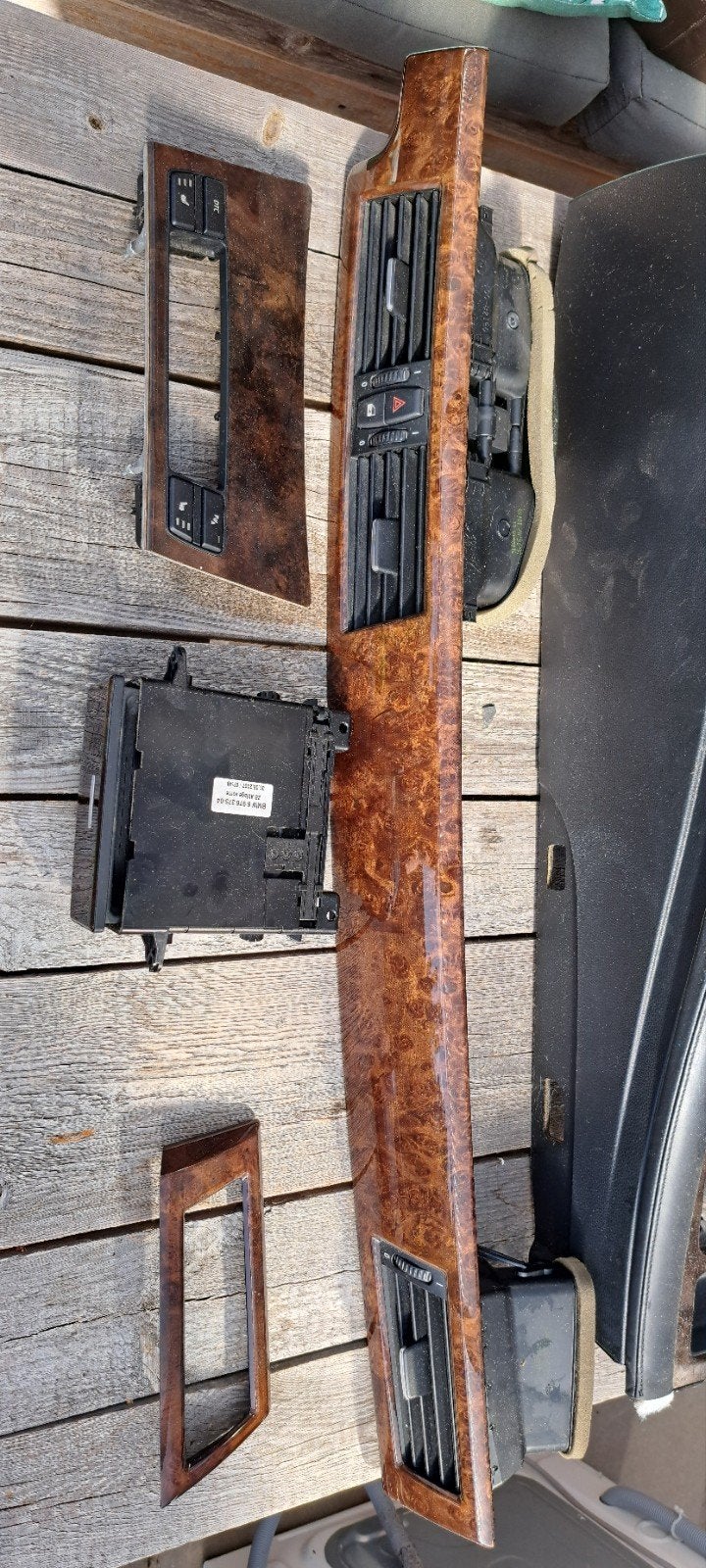 BMW E61 Interieurlijsten en Middenconsole Houtnerf, Ophalen of Verzenden