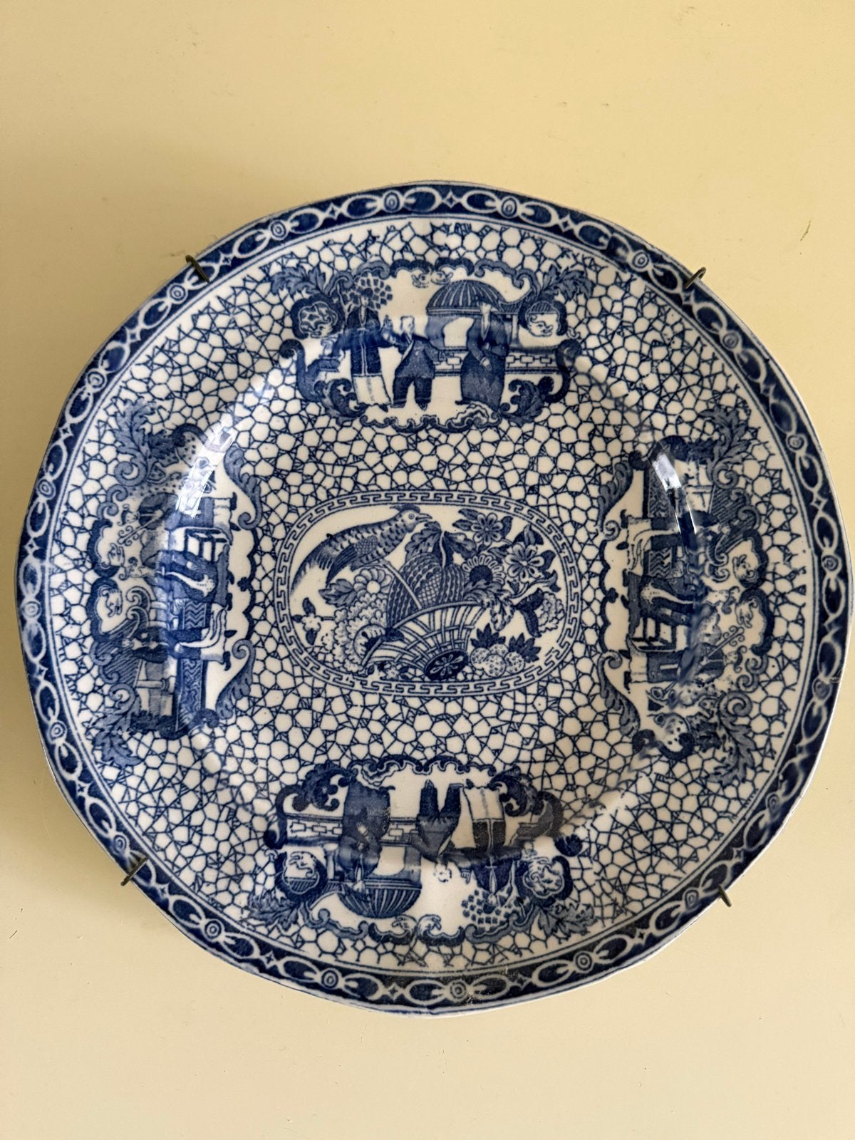 Antiek William Adams Chinees Patroon Bord 1780, Ophalen