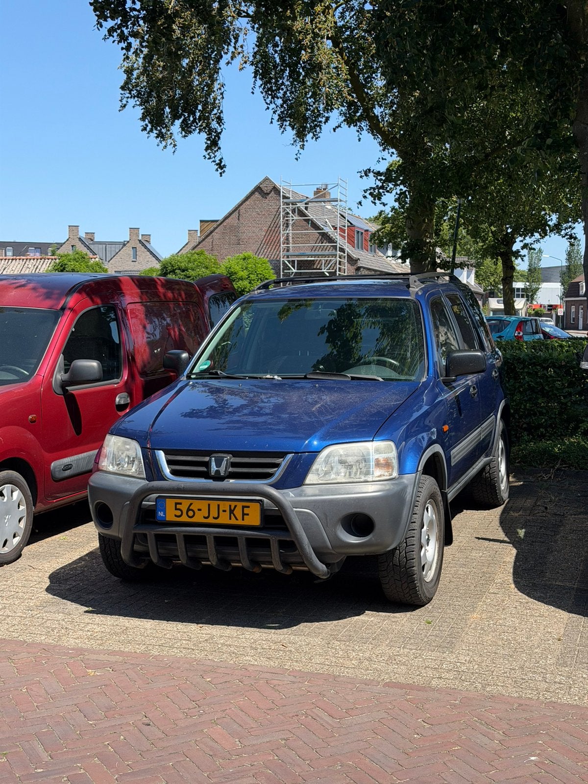 Honda CR-V 2.0 I AUT 2002 Blauw, Automaat, Stof, 1370 kg, 4 cilinders