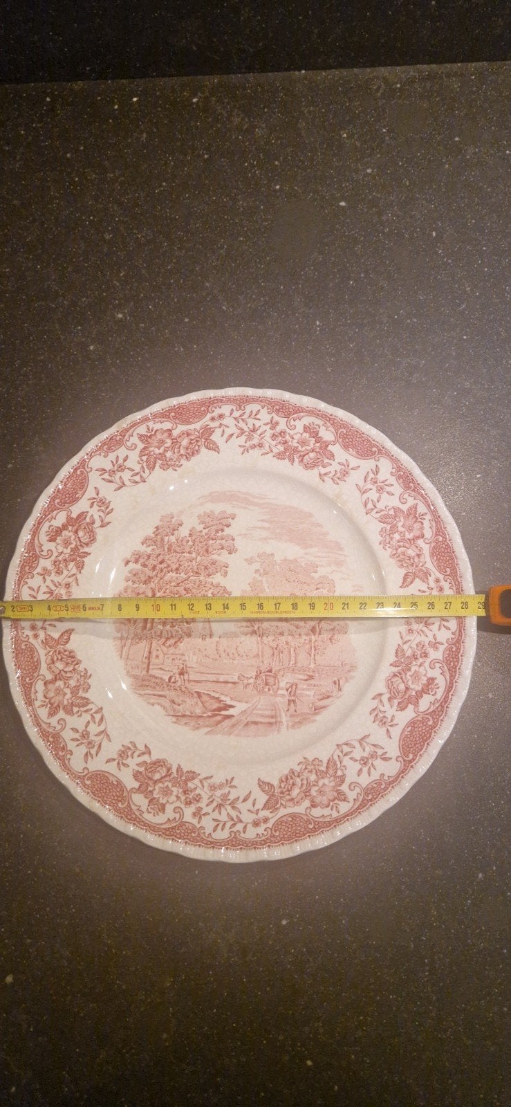 Antieke Royal Tudor Ware "The English Scene" borden, Ophalen